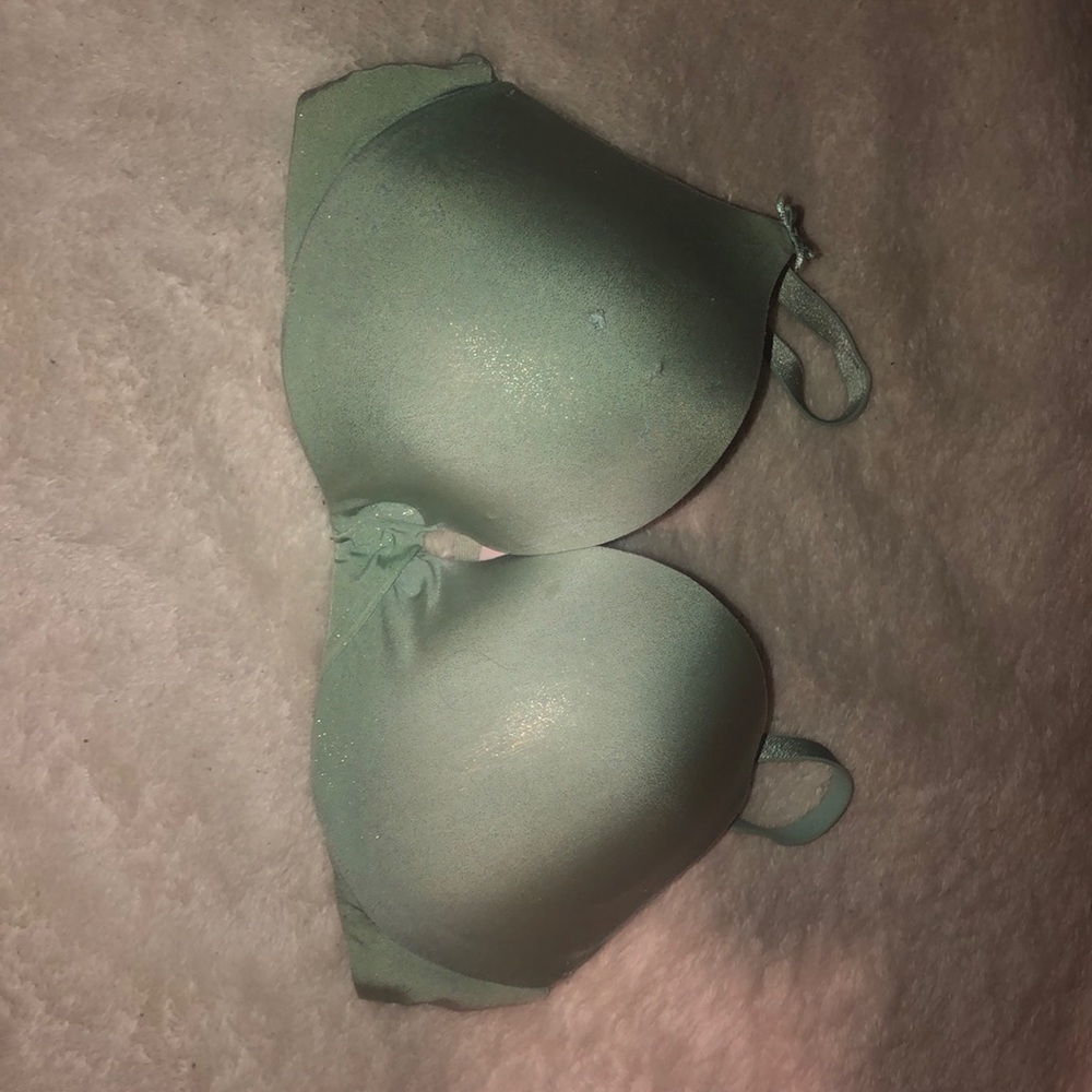 Light blue sparkly bra